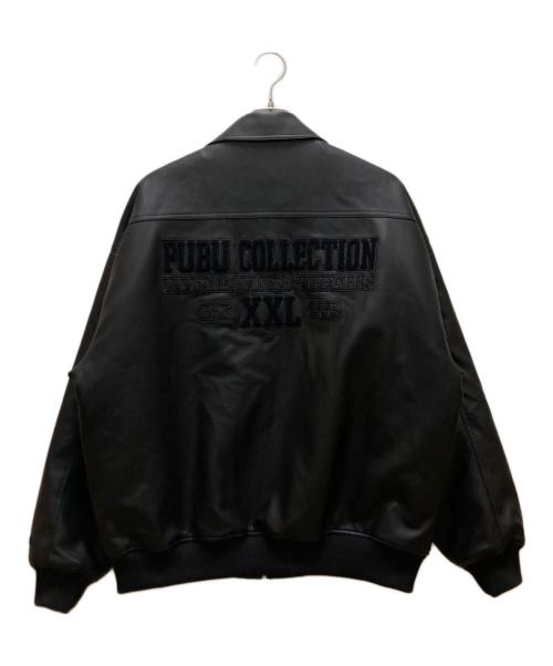 FUBU（フブ）FUBU (フブ) エコレザーブルゾン ブラック サイズ:XLの古着・服飾アイテム