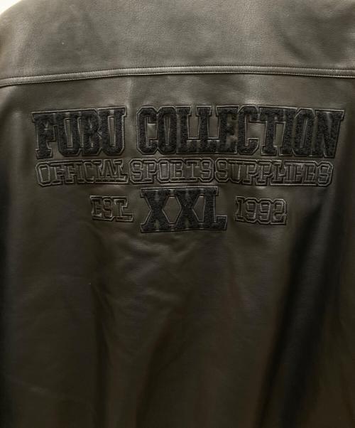 FUBU（フブ）FUBU (フブ) エコレザーブルゾン ブラック サイズ:XLの古着・服飾アイテム