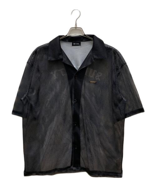 SUBCIETY（サブサエティ）SUBCIETY (サブサエティ) ヘキサゴナル メッシュシャツ ブラック サイズ:XLの古着・服飾アイテム