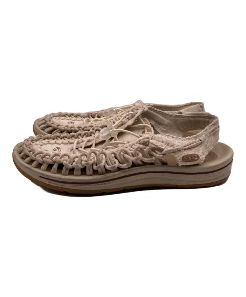 KEEN（キーン）KEEN (キーン) ユニーク キャンバスサンダル ベージュ サイズ:27.5の古着・服飾アイテム