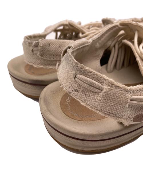 KEEN（キーン）KEEN (キーン) ユニーク キャンバスサンダル ベージュ サイズ:27.5の古着・服飾アイテム
