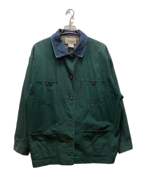 Great Land（グレートランド）Great Land (グレートランド) オールド襟コーズカバーオール グリーン サイズ:XLの古着・服飾アイテム