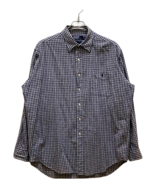 POLO RALPH LAUREN（ポロ・ラルフローレン）POLO RALPH LAUREN (ポロ・ラルフローレン) チェックシャツ ブルー サイズ:Lの古着・服飾アイテム