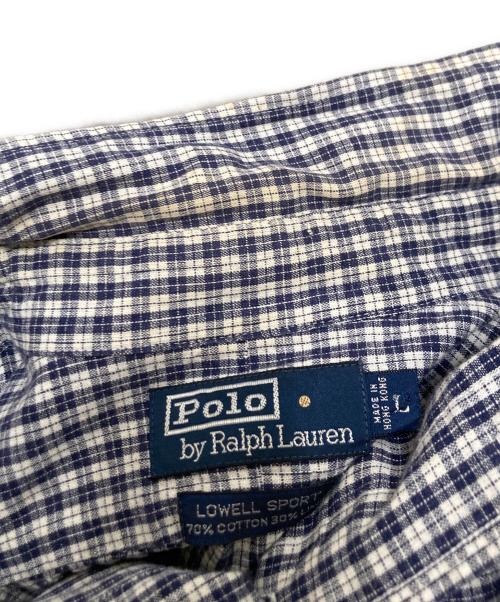 POLO RALPH LAUREN（ポロ・ラルフローレン）POLO RALPH LAUREN (ポロ・ラルフローレン) チェックシャツ ブルー サイズ:Lの古着・服飾アイテム