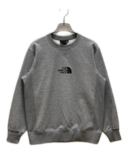THE NORTH FACE（ザ ノース フェイス）THE NORTH FACE (ザ ノース フェイス) ロゴクルーネックスウェット グレー サイズ:Mの古着・服飾アイテム