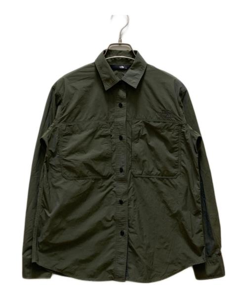 THE NORTH FACE（ザ ノース フェイス）THE NORTH FACE (ザ ノース フェイス) ロングスリーブクラッドシャツ グリーン サイズ:Sの古着・服飾アイテム