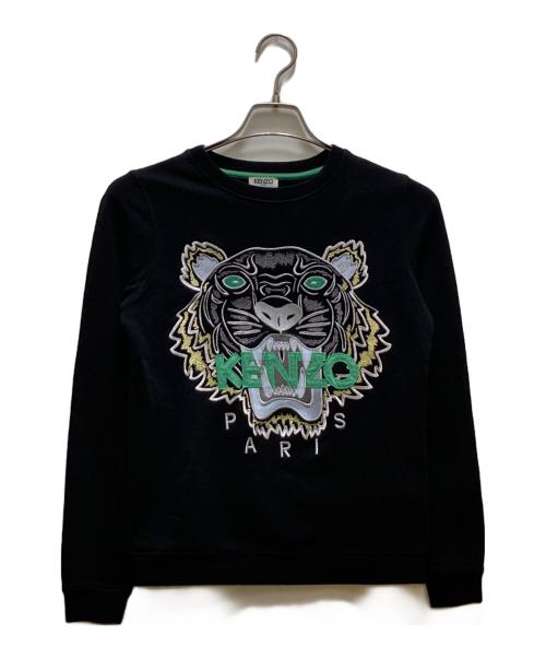 KENZO（ケンゾー）KENZO (ケンゾー) タイガー刺繍 スウェット ブラック サイズ:XSの古着・服飾アイテム