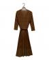 MaxMara (マックスマーラ) カシュクールワンピース ブラウン サイズ:38：8000円