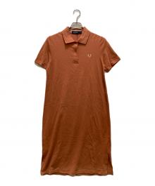 FRED PERRY（フレッドペリー）の古着「スプリット ディテール ピケ ドレス」｜オレンジ