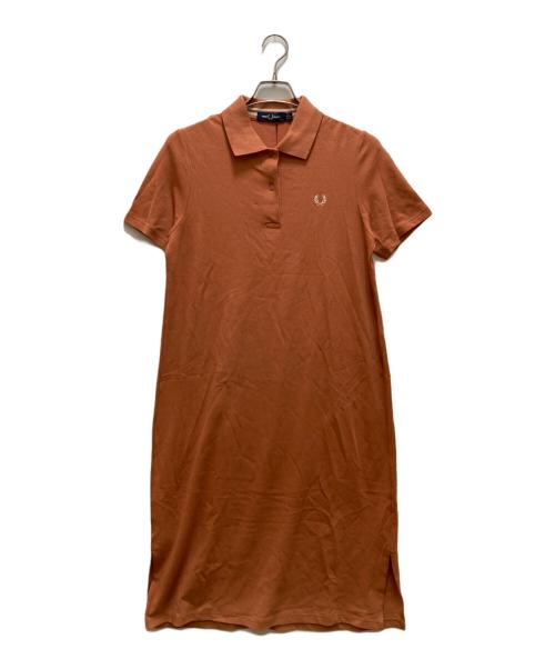 FRED PERRY（フレッドペリー）FRED PERRY (フレッドペリー) スプリット ディテール ピケ ドレス オレンジ サイズ:40の古着・服飾アイテム