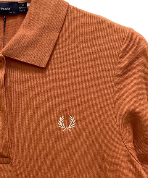 FRED PERRY（フレッドペリー）FRED PERRY (フレッドペリー) スプリット ディテール ピケ ドレス オレンジ サイズ:40の古着・服飾アイテム