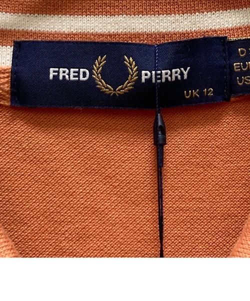 FRED PERRY（フレッドペリー）FRED PERRY (フレッドペリー) スプリット ディテール ピケ ドレス オレンジ サイズ:40の古着・服飾アイテム