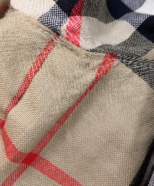Burberry's（バーバリーズ）Burberry's (バーバリーズ) ノバチェック半袖ウールシャツ ベージュ サイズ:17BRの古着・服飾アイテム