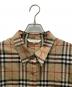 中古・古着 Burberry's (バーバリーズ) ノバチェック半袖ウールシャツ ベージュ サイズ:17BR：10000円