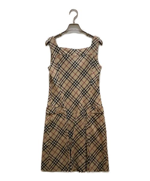 BURBERRY BLUE LABEL（バーバリー ブルー レーベル）BURBERRY BLUE LABEL (バーバリー ブルー レーベル) ノバチェックノースリーブワンピース ベージュ サイズ:38の古着・服飾アイテム