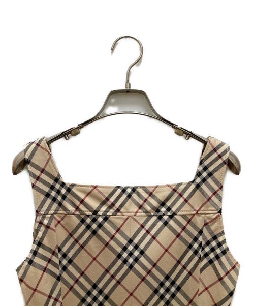 BURBERRY BLUE LABEL（バーバリー ブルー レーベル）BURBERRY BLUE LABEL (バーバリー ブルー レーベル) ノバチェックノースリーブワンピース ベージュ サイズ:38の古着・服飾アイテム