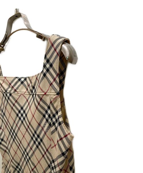 BURBERRY BLUE LABEL（バーバリー ブルー レーベル）BURBERRY BLUE LABEL (バーバリー ブルー レーベル) ノバチェックノースリーブワンピース ベージュ サイズ:38の古着・服飾アイテム