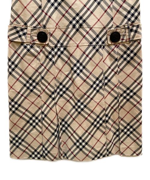 BURBERRY BLUE LABEL（バーバリー ブルー レーベル）BURBERRY BLUE LABEL (バーバリー ブルー レーベル) ノバチェックノースリーブワンピース ベージュ サイズ:38の古着・服飾アイテム