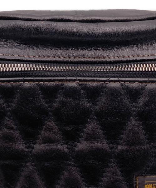 THE FLAT HEAD（ザ・フラットヘッド）THE FLAT HEAD (ザ・フラットヘッド) ホースハイドボディバッグ ブラックの古着・服飾アイテム