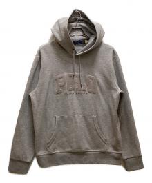 POLO RALPH LAUREN（ポロ・ラルフローレン）の古着「ロゴプルオーバーパーカー」｜グレー
