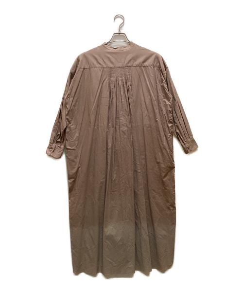 KAGURE（カグレ）kagure (カグレ) ピンタックロングシャツワンピース ベージュ サイズ:Freeの古着・服飾アイテム