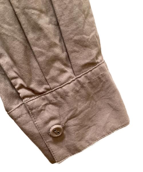 KAGURE（カグレ）kagure (カグレ) ピンタックロングシャツワンピース ベージュ サイズ:Freeの古着・服飾アイテム