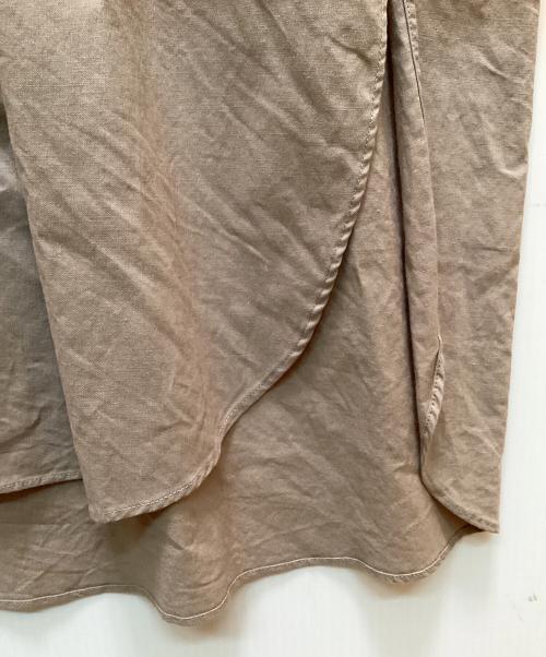 KAGURE（カグレ）kagure (カグレ) ピンタックロングシャツワンピース ベージュ サイズ:Freeの古着・服飾アイテム