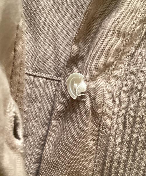 KAGURE（カグレ）kagure (カグレ) ピンタックロングシャツワンピース ベージュ サイズ:Freeの古着・服飾アイテム