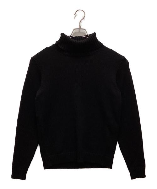 Zanone（ザノーネ）Zanone (ザノーネ) 5ゲージウールソリッドタートルネックニット ブラック サイズ:46の古着・服飾アイテム