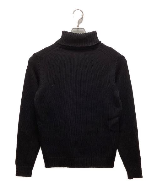 Zanone（ザノーネ）Zanone (ザノーネ) 5ゲージウールソリッドタートルネックニット ブラック サイズ:46の古着・服飾アイテム