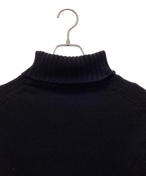 Zanone（ザノーネ）Zanone (ザノーネ) 5ゲージウールソリッドタートルネックニット ブラック サイズ:46の古着・服飾アイテム