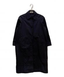 JOURNAL STANDARD relume（ジャーナルスタンダード レリューム）の古着「スーピマコットンステンカラーコート」｜ネイビー