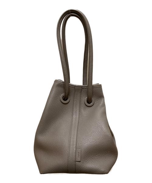 VASIC（ヴァジック）VASIC (ヴァジック) ボンドシュリンクレザー巾着バッグ グレーの古着・服飾アイテム