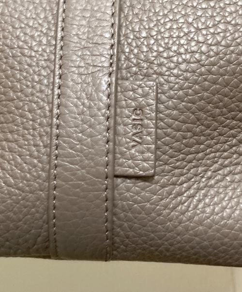 VASIC（ヴァジック）VASIC (ヴァジック) ボンドシュリンクレザー巾着バッグ グレーの古着・服飾アイテム
