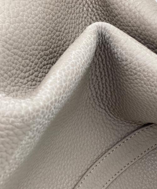 VASIC（ヴァジック）VASIC (ヴァジック) ボンドシュリンクレザー巾着バッグ グレーの古着・服飾アイテム
