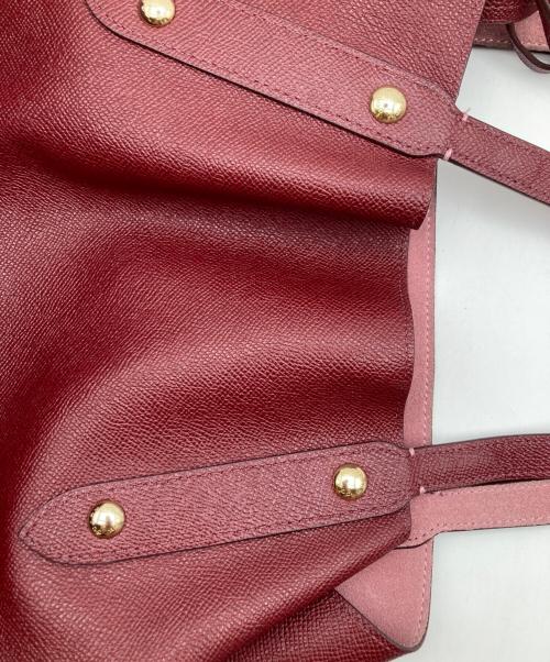 COACH（コーチ）COACH (コーチ) リバーシブルトートバッグ レッドの古着・服飾アイテム
