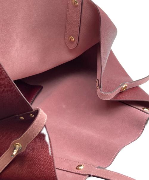 COACH（コーチ）COACH (コーチ) リバーシブルトートバッグ レッドの古着・服飾アイテム