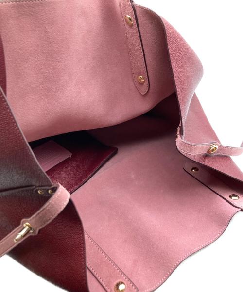 COACH（コーチ）COACH (コーチ) リバーシブルトートバッグ レッドの古着・服飾アイテム