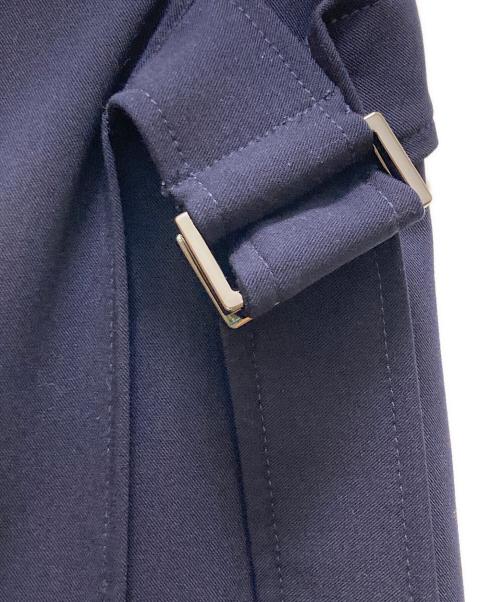 PLST（プラステ）PLST (プラステ) ストレッチレーヨンラップスカート ネイビー サイズ:L 未使用品の古着・服飾アイテム