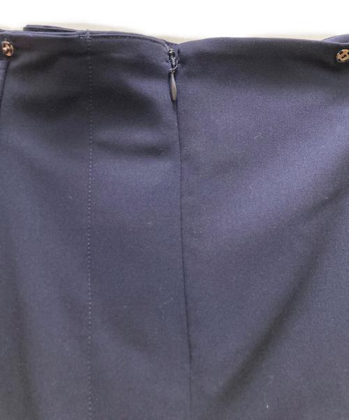 PLST（プラステ）PLST (プラステ) ストレッチレーヨンラップスカート ネイビー サイズ:L 未使用品の古着・服飾アイテム