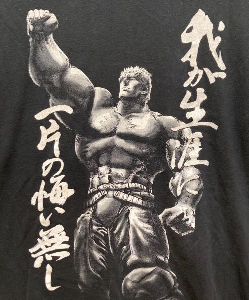 北斗の拳（ホクトノケン）北斗の拳 (ホクトノケン) ラオウ プリントTシャツ ブラック サイズ:XLの古着・服飾アイテム