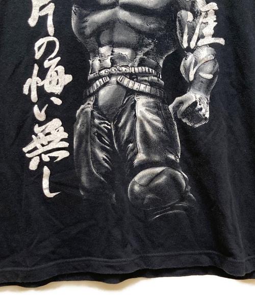 北斗の拳（ホクトノケン）北斗の拳 (ホクトノケン) ラオウ プリントTシャツ ブラック サイズ:XLの古着・服飾アイテム