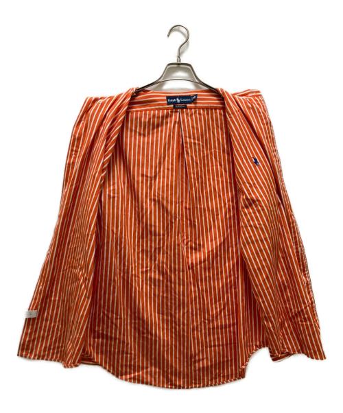 RALPH LAUREN（ラルフローレン）RALPH LAUREN (ラルフローレン) ボタンダウンストライプシャツ オレンジ サイズ:Lの古着・服飾アイテム