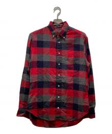 GITMAN BROS VINTAGE（ギットマン ブラザーズ ヴィンテージ）の古着「ボタンダウンチェックネルシャツ」｜レッド