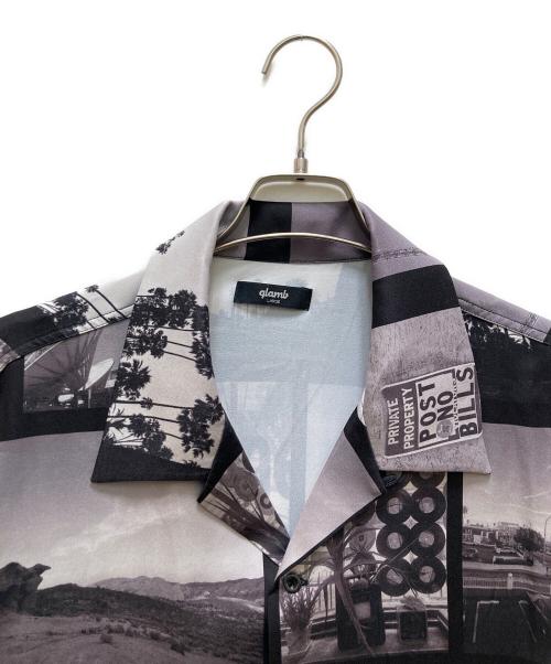 glamb（グラム）glamb (グラム) LA Photo Shirt Black グレー サイズ:Lの古着・服飾アイテム