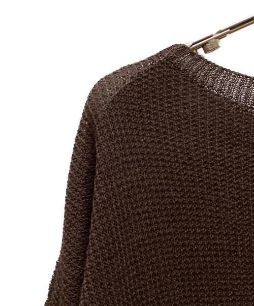 Spick and Span（スピック＆スパン）Spick and Span (スピック＆スパン) コットンリネンギマリンクスルーズプルオーバー ブラウン サイズ:不明の古着・服飾アイテム