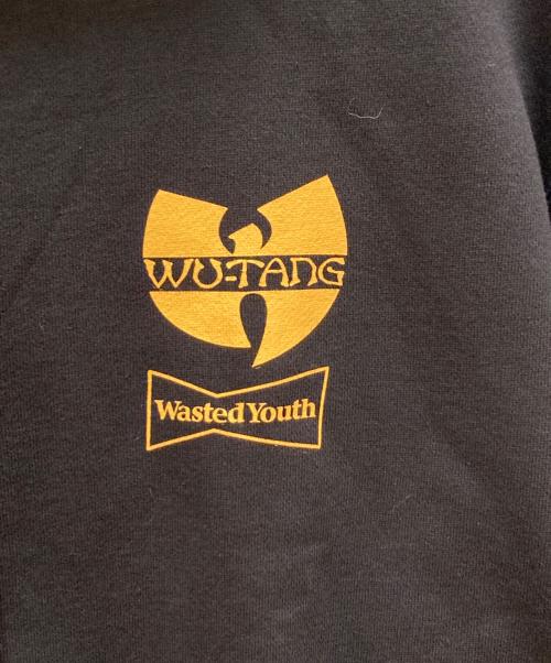 wu-tang clan（ウータンクラン）Wu-Tang Clan (ウータンクラン) Wasted Youth (ウェイステッドユース) VERDY (ヴェルディ) コラボジップパーカー ブラック サイズ:Lの古着・服飾アイテム