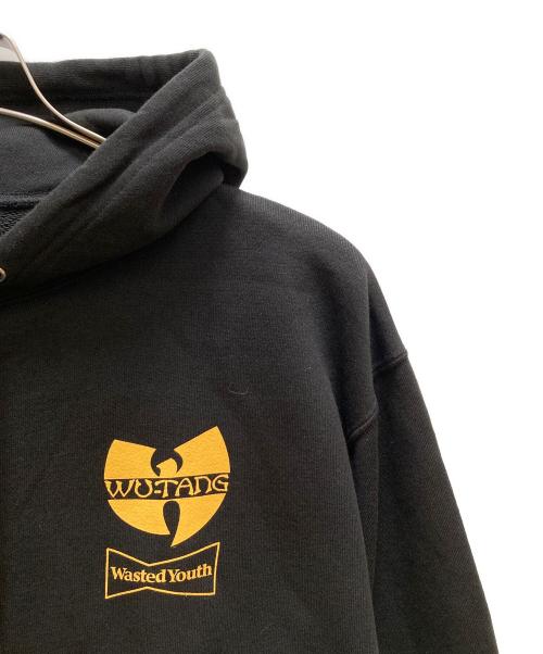 wu-tang clan（ウータンクラン）Wu-Tang Clan (ウータンクラン) Wasted Youth (ウェイステッドユース) VERDY (ヴェルディ) コラボジップパーカー ブラック サイズ:Lの古着・服飾アイテム