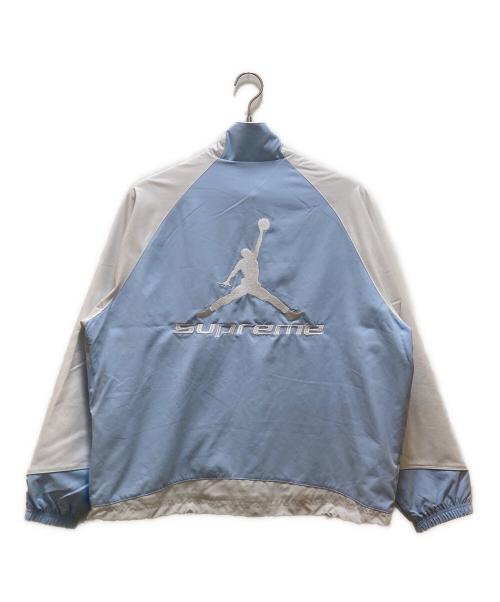 JORDAN（ジョーダン）JORDAN (ジョーダン) SUPREME (シュプリーム) コラボトラックジャケット ライトブルー サイズ:M 未使用品の古着・服飾アイテム
