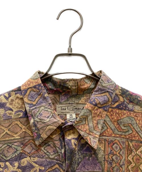 toni richard（トリ・リチャード）toni richard (トリ・リチャード) 総柄シャツ ベージュ サイズ:XLの古着・服飾アイテム